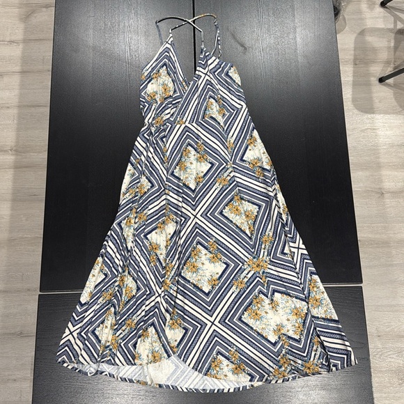 O'Neill Leelee Light Beige Print Wrap Dress - XS - Picture 5 of 13